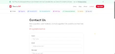 Time to PDF — Free Online PDF Tools gallery image
