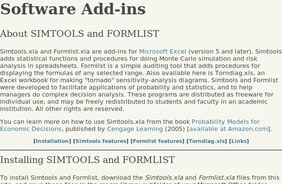 SIMTOOLS and FORMLIST