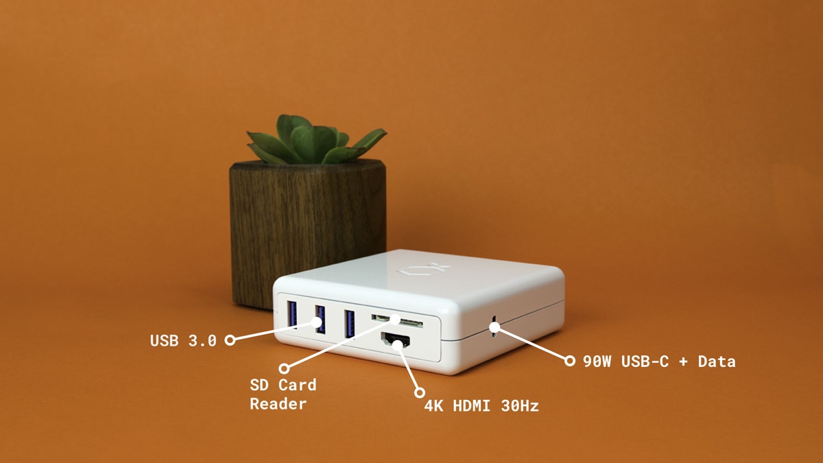 Orange Charger USB-C Hub gallery image