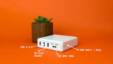 Orange Charger USB-C Hub gallery image