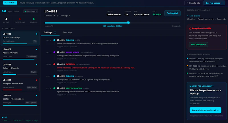 PAL Dispatch screenshot 2
