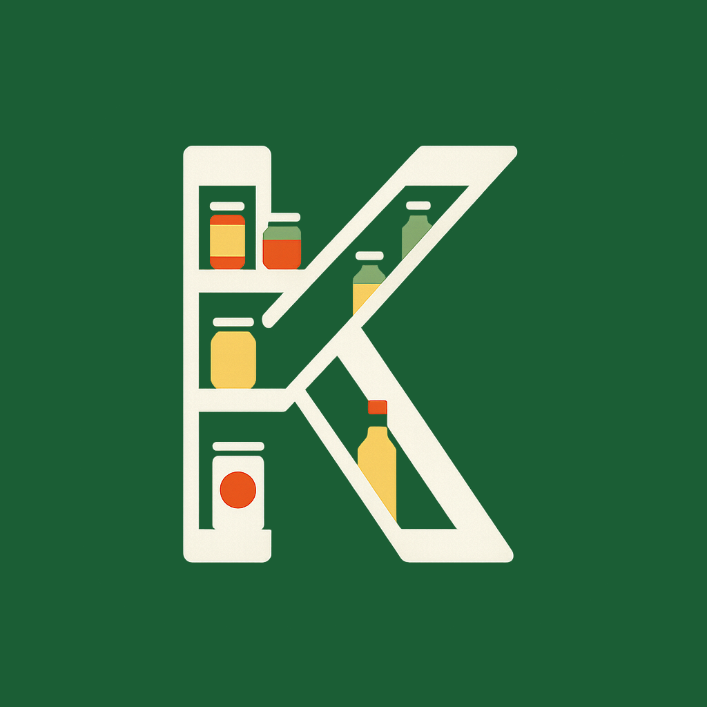 Kellr — Deine smarte Vorratskammer - Product Hunt launch logo and brand identity