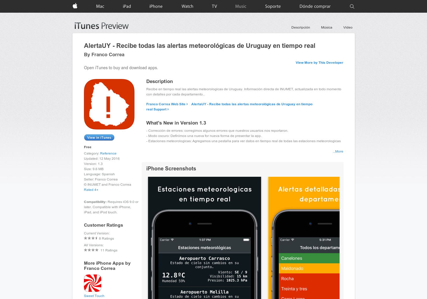 AlertaUY: Real-time weather alerts for Uruguay gallery image