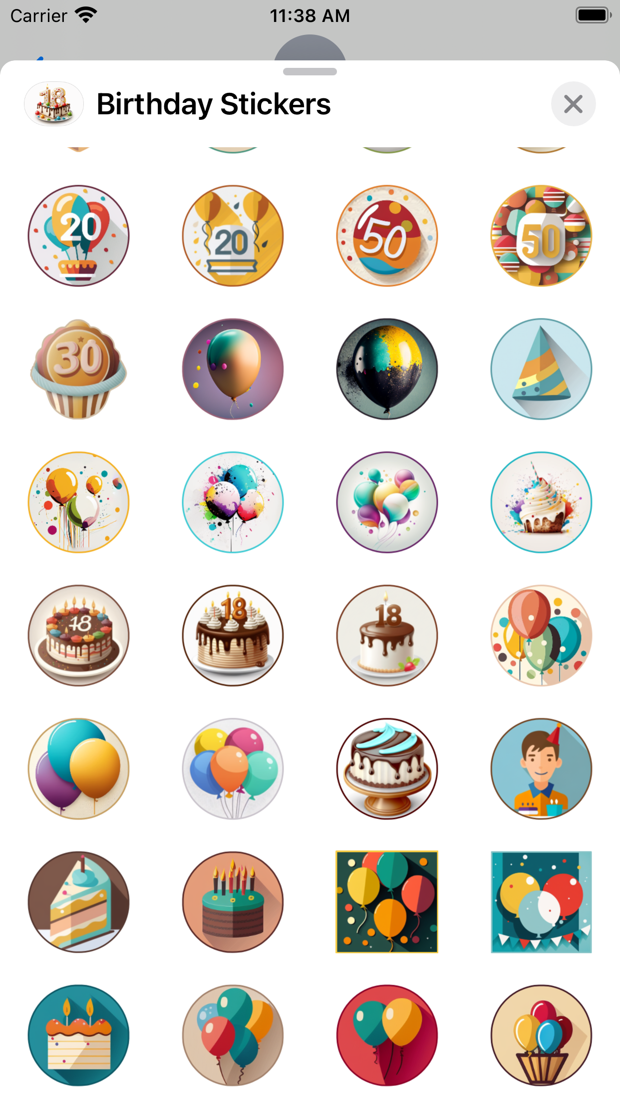 Média Joyeux anniversaire autocollants - anniversaire, autocollants, célébration, iMessage, autocollants iMessage 2