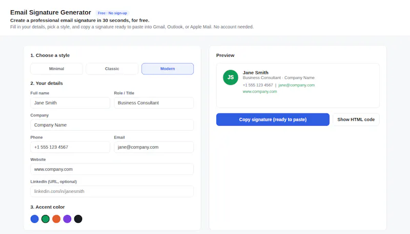 FreeSignature screenshot 3