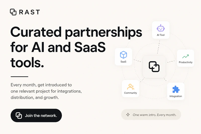 RAST — Partnership Network for AI & SaaS screenshot 1