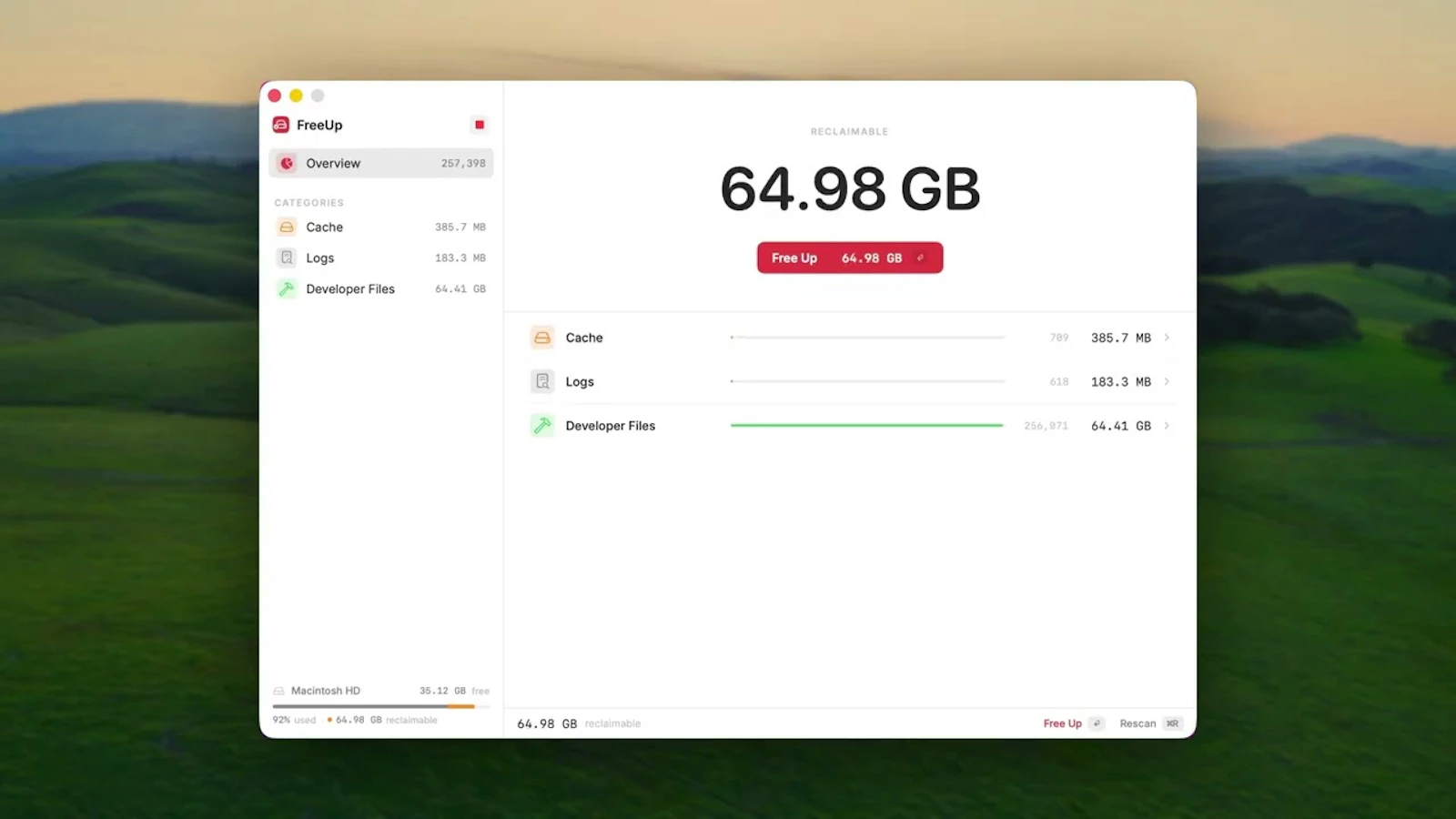 Free my Mac screenshot 1 (video preview)