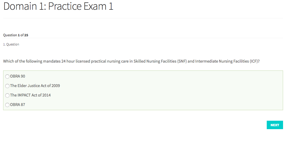 NHA License Practice Exam gallery image