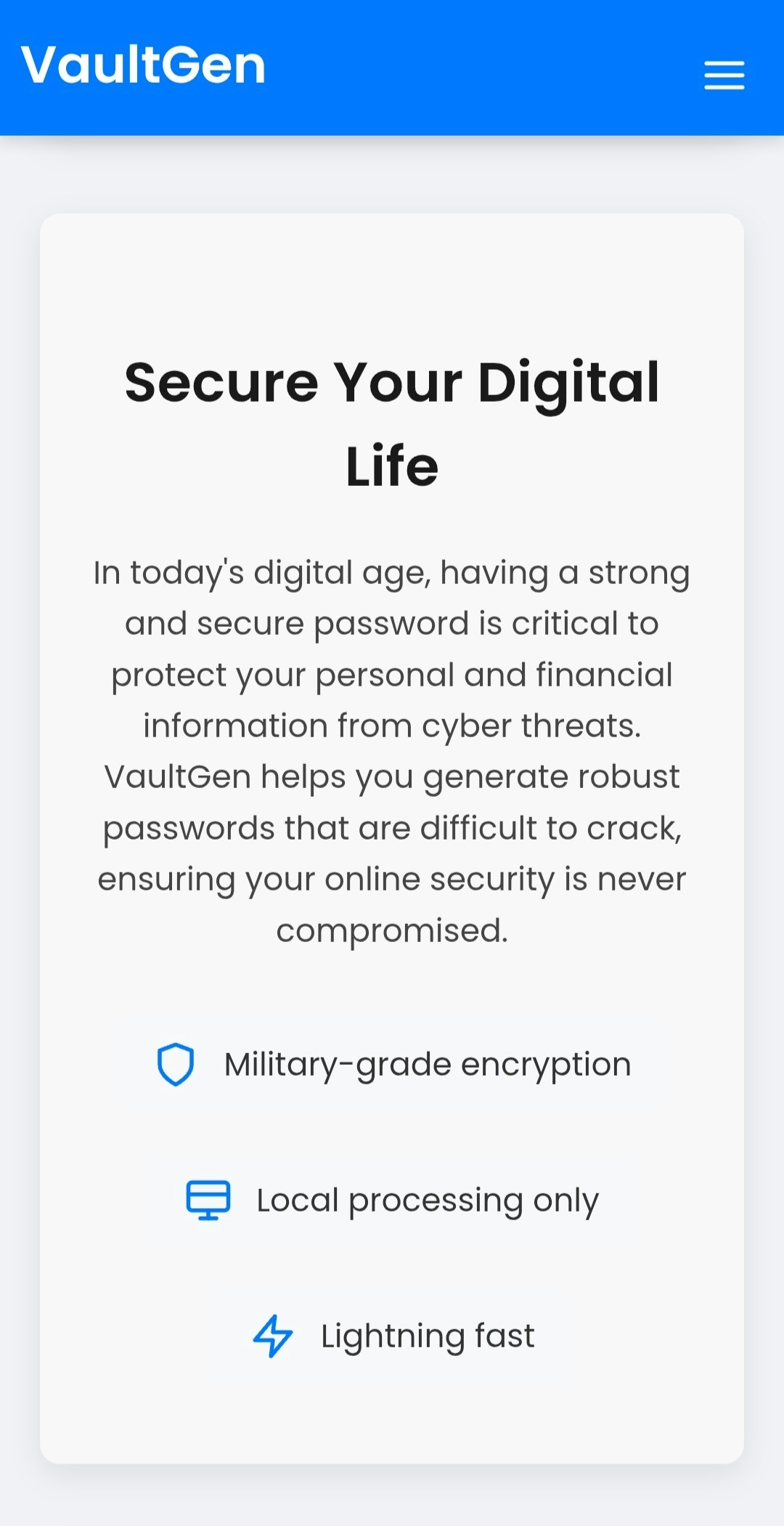 Vaultgen - Generatore di password sicuri gratuiti e controllo della violazione media 2