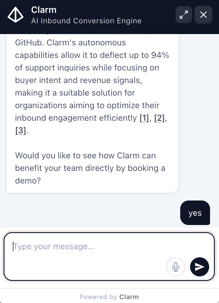 Clarm: AI Inbound Conversion Engine gallery image