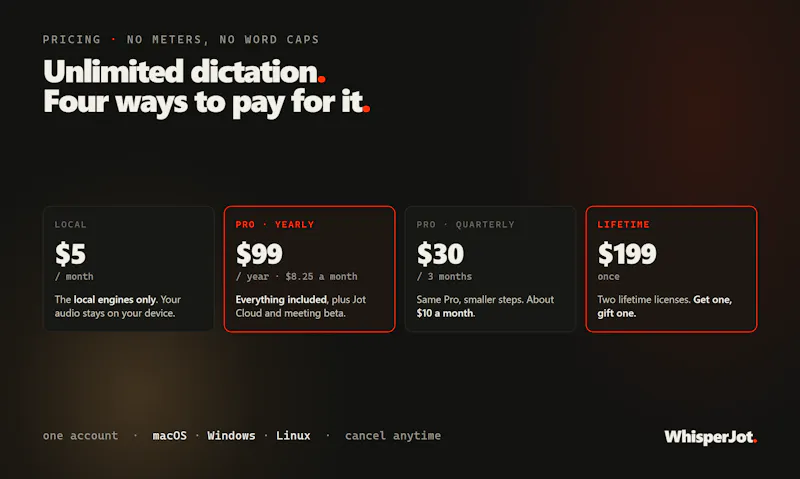 WhisperJot screenshot 2