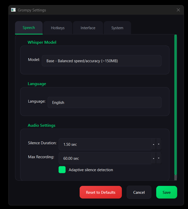 Grompy - Screenshot 2 showing product features and functionality