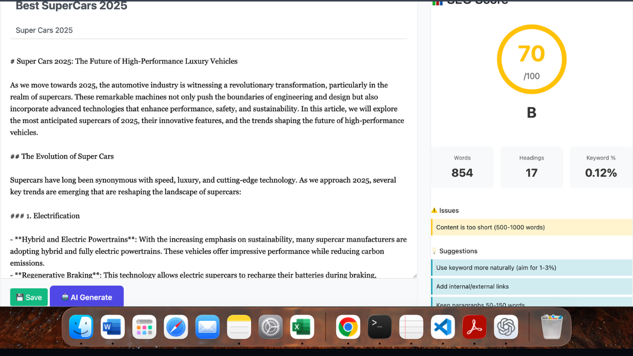 My SEO King Tool - Screenshot 5 showing product features and functionality