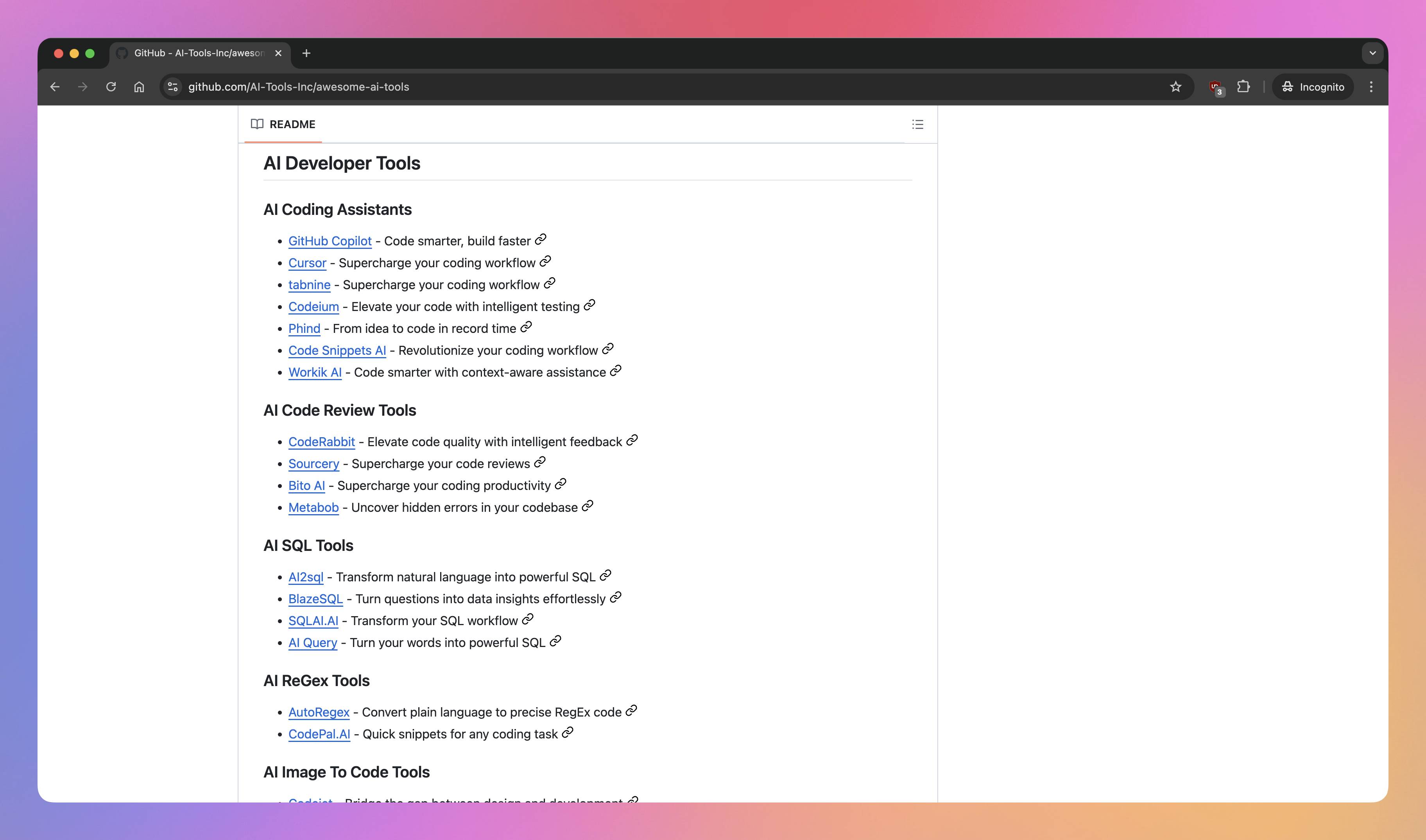 Awesome AI Tools gallery image