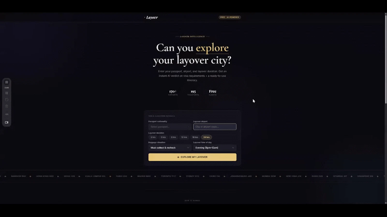 Layovr screenshot 1 (video preview)