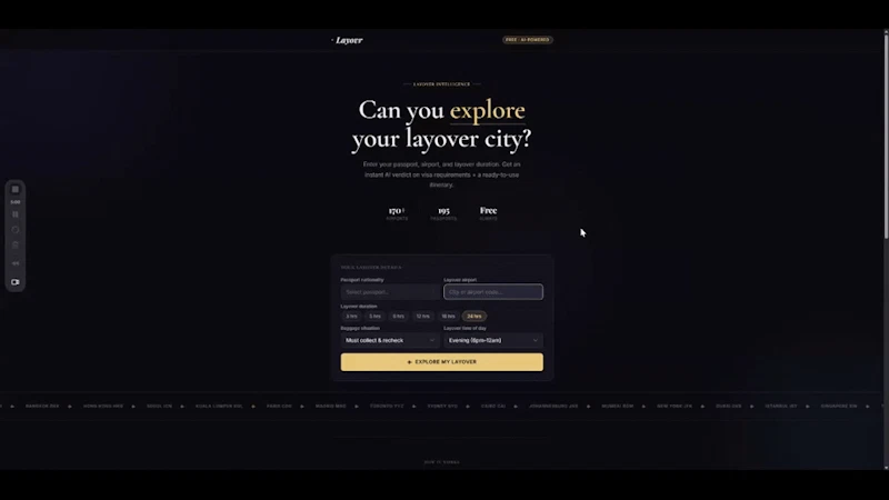 Layovr screenshot 1 (video preview)