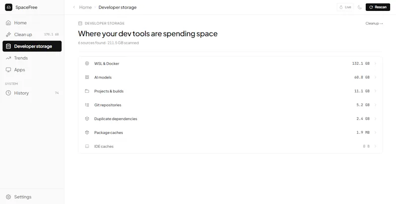 SpaceFree screenshot 4