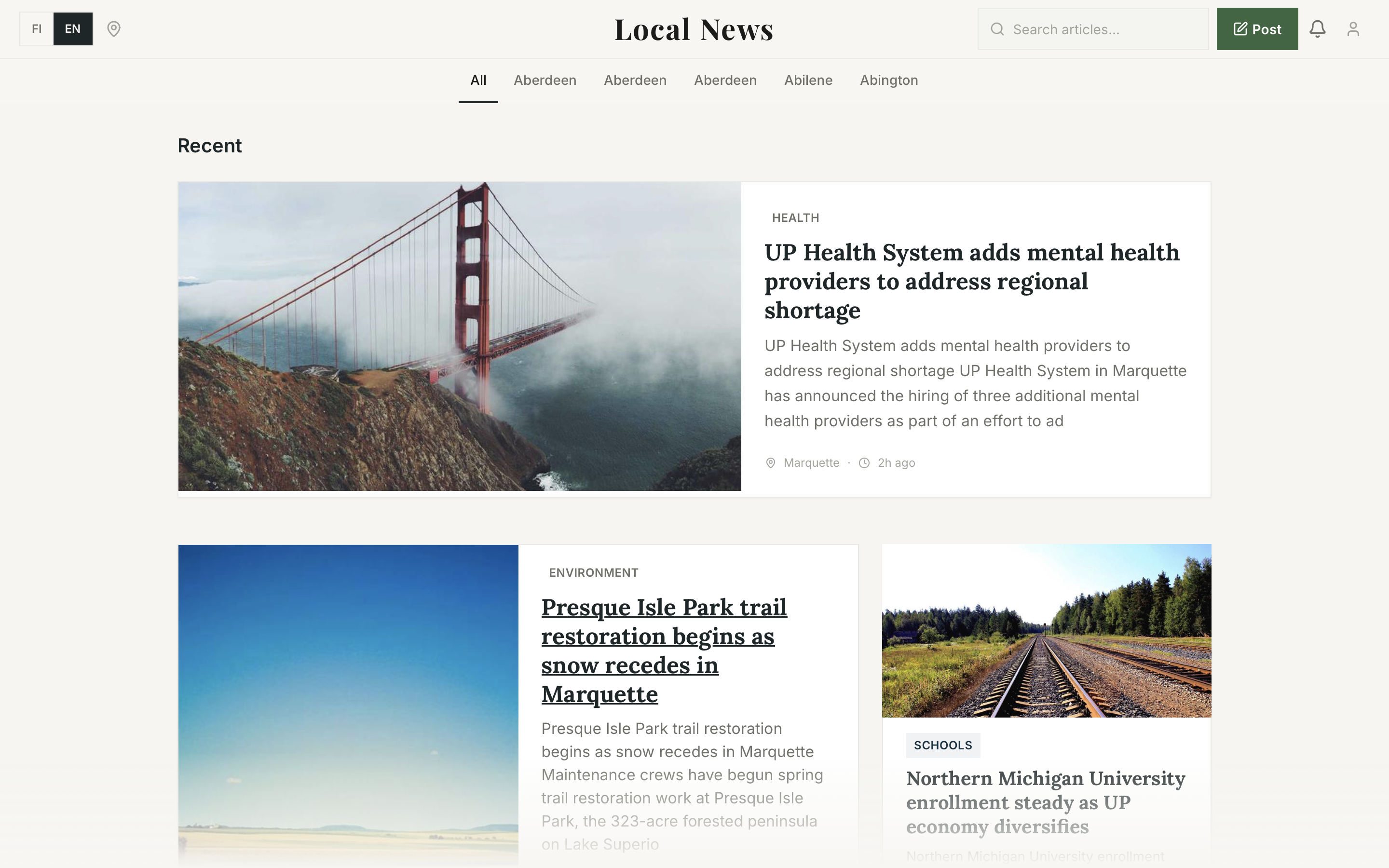 Local News - Screenshot 2 showing product features and functionality