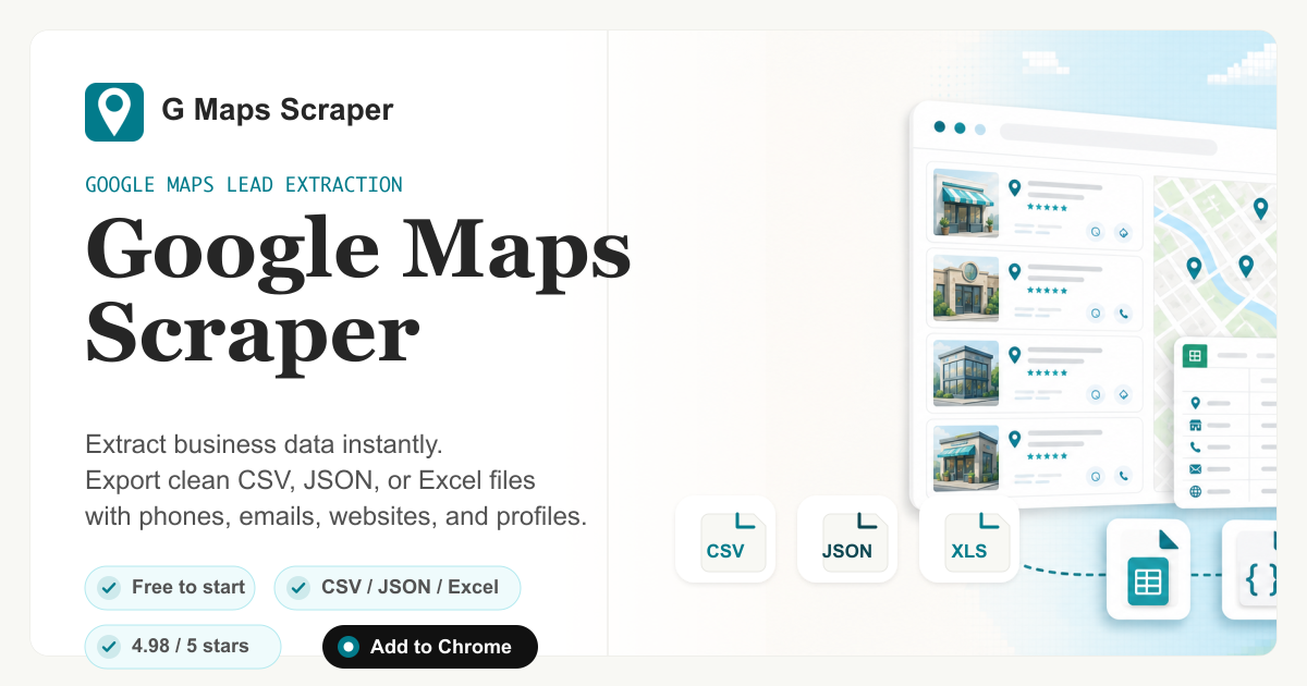 G Maps Scraper gallery image