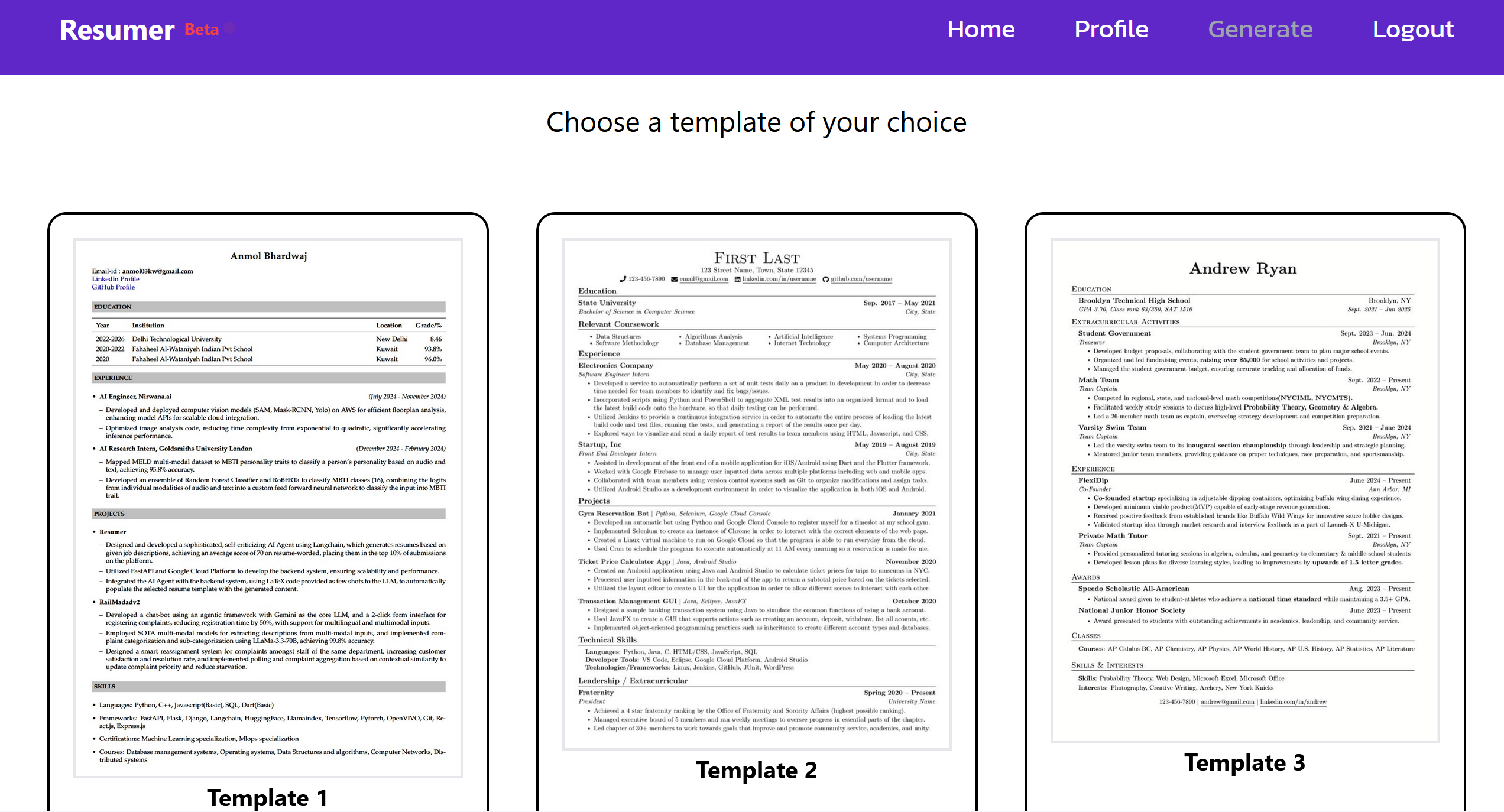 Resumer gallery image