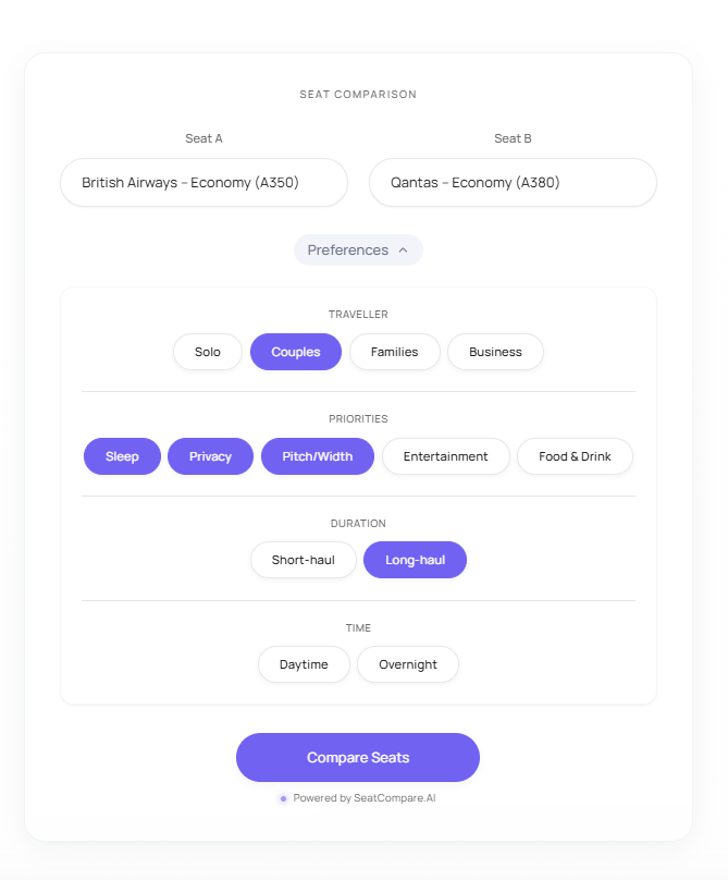 SeatCompare.ai - Screenshot 2 preview