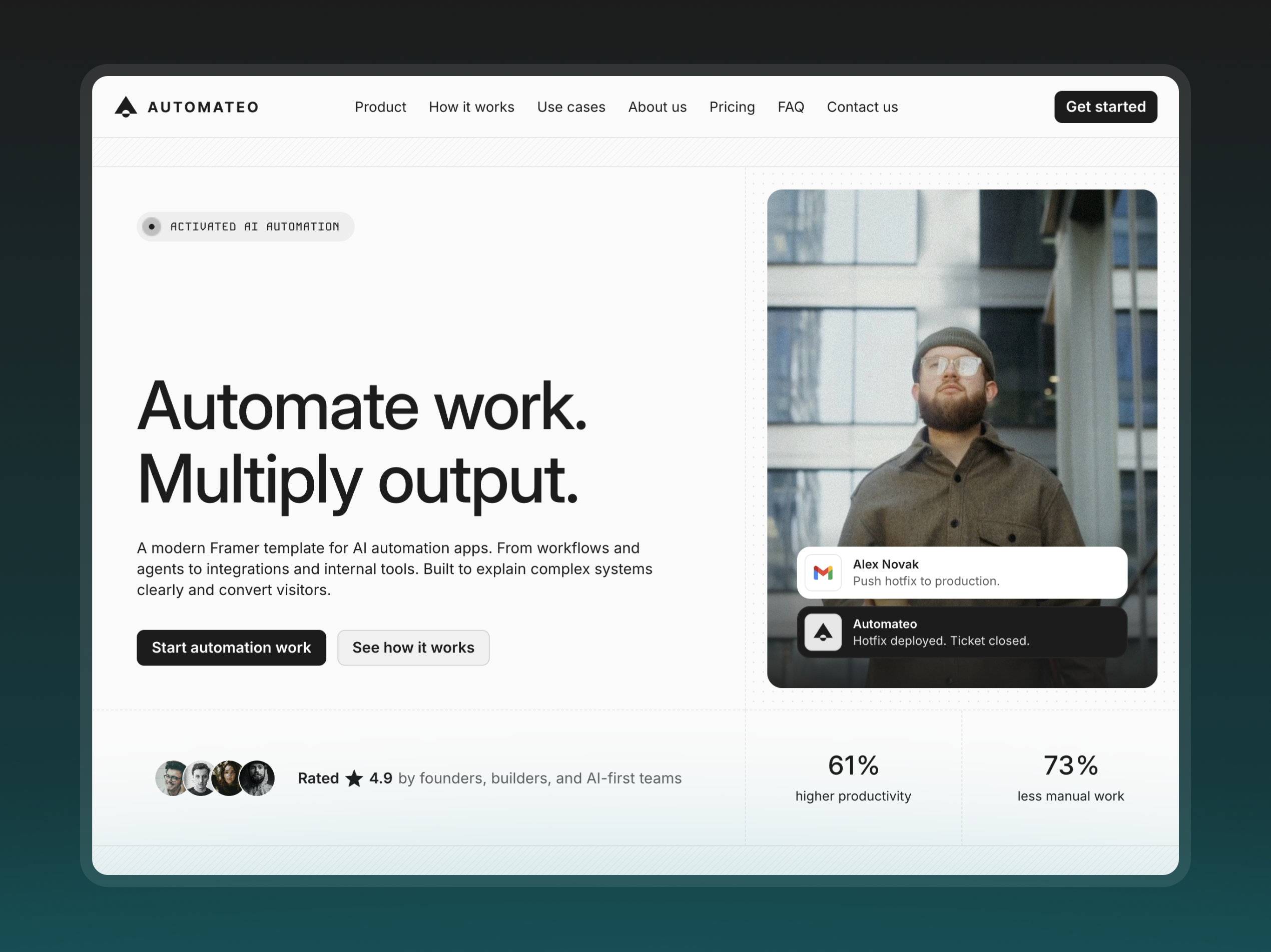 Free Framer Templates by Damir Cosic gallery image