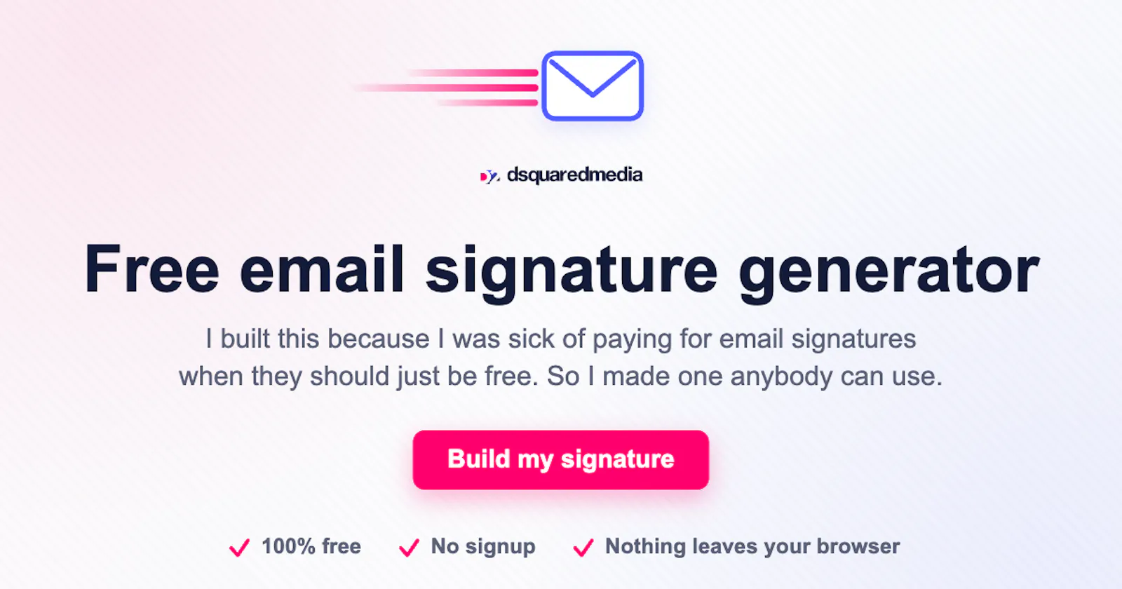 No Cost Email Signature screenshot 1