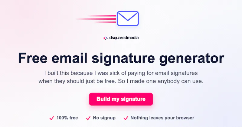 No Cost Email Signature screenshot 1