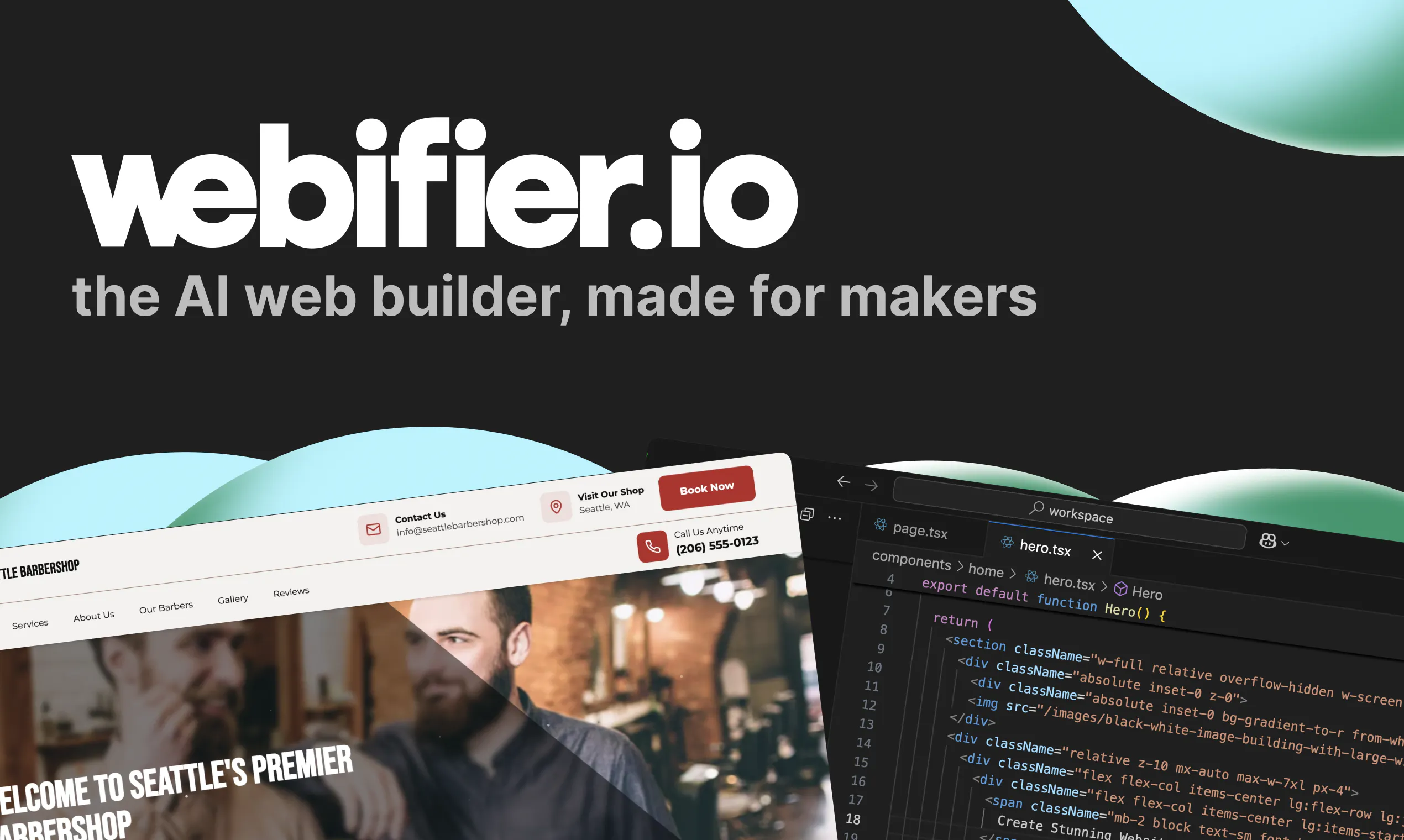 startuptile Webifier.io-Create beautiful React websites with AI