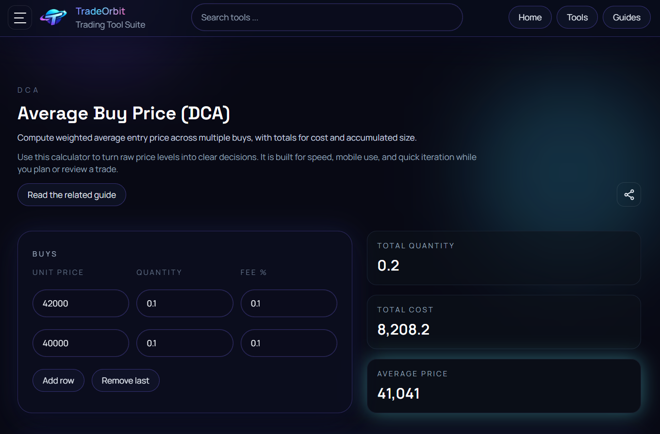 TradeOrbit - Screenshot 2 showing product features and functionality