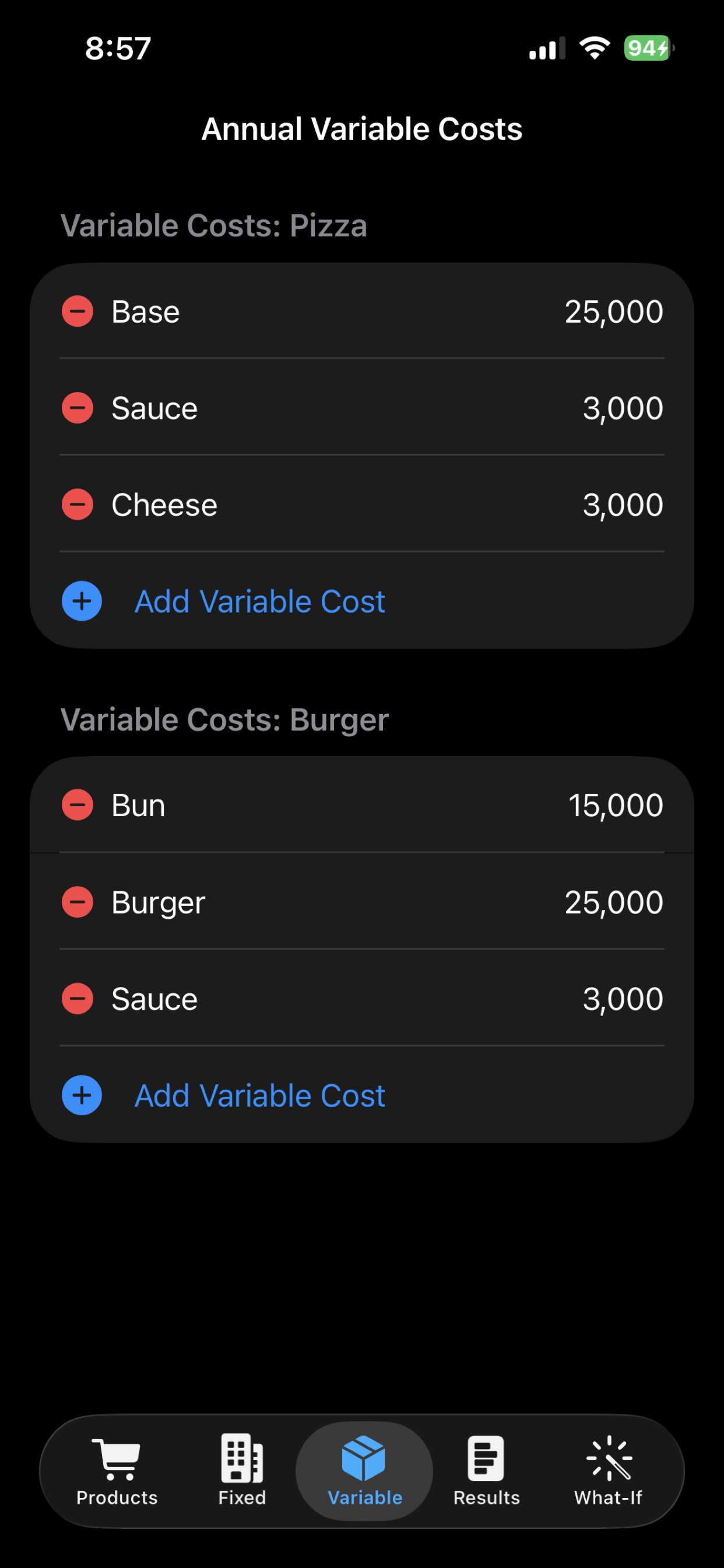 Costmate - Screenshot 3 showing product features and functionality