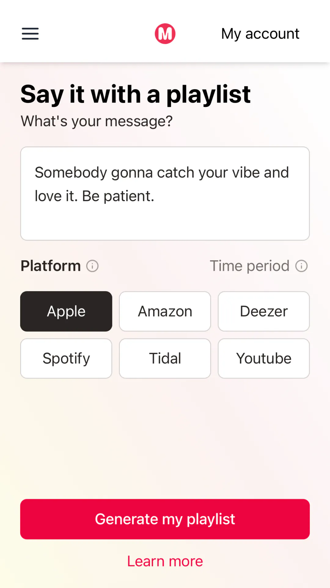 Say it with a playlist gallery image