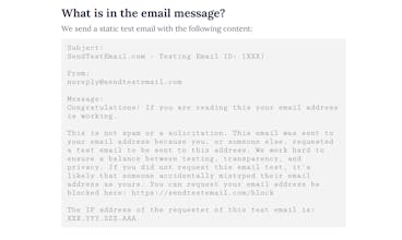 Send Test Email gallery image