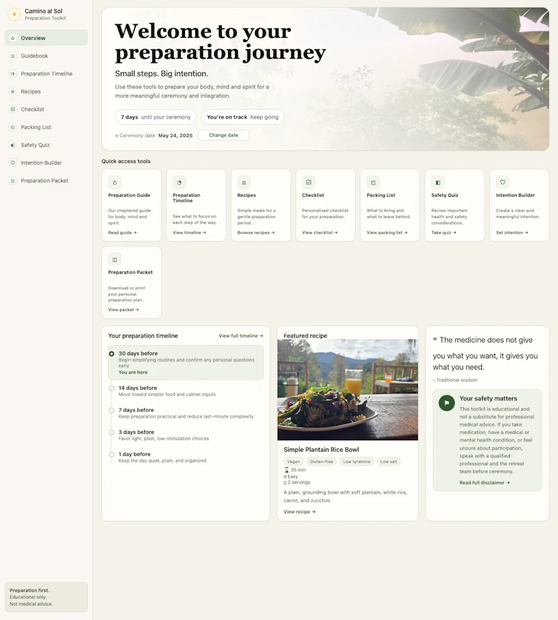 Ayahuasca Preparation Toolkit screenshot 1