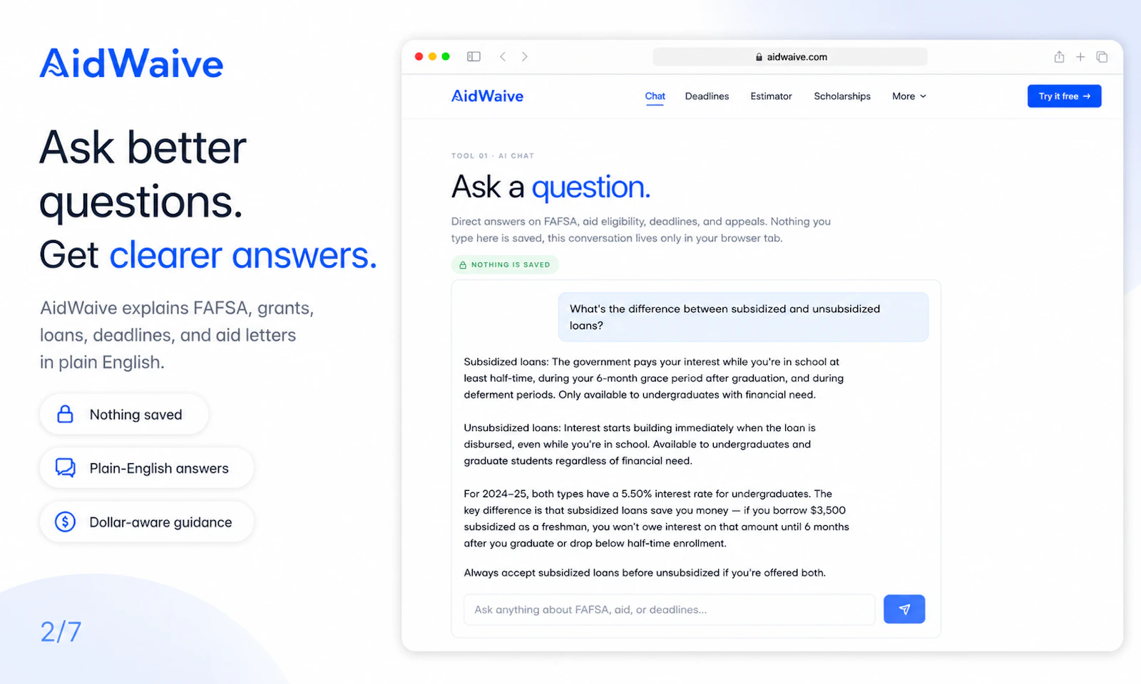 AidWaive screenshot 2