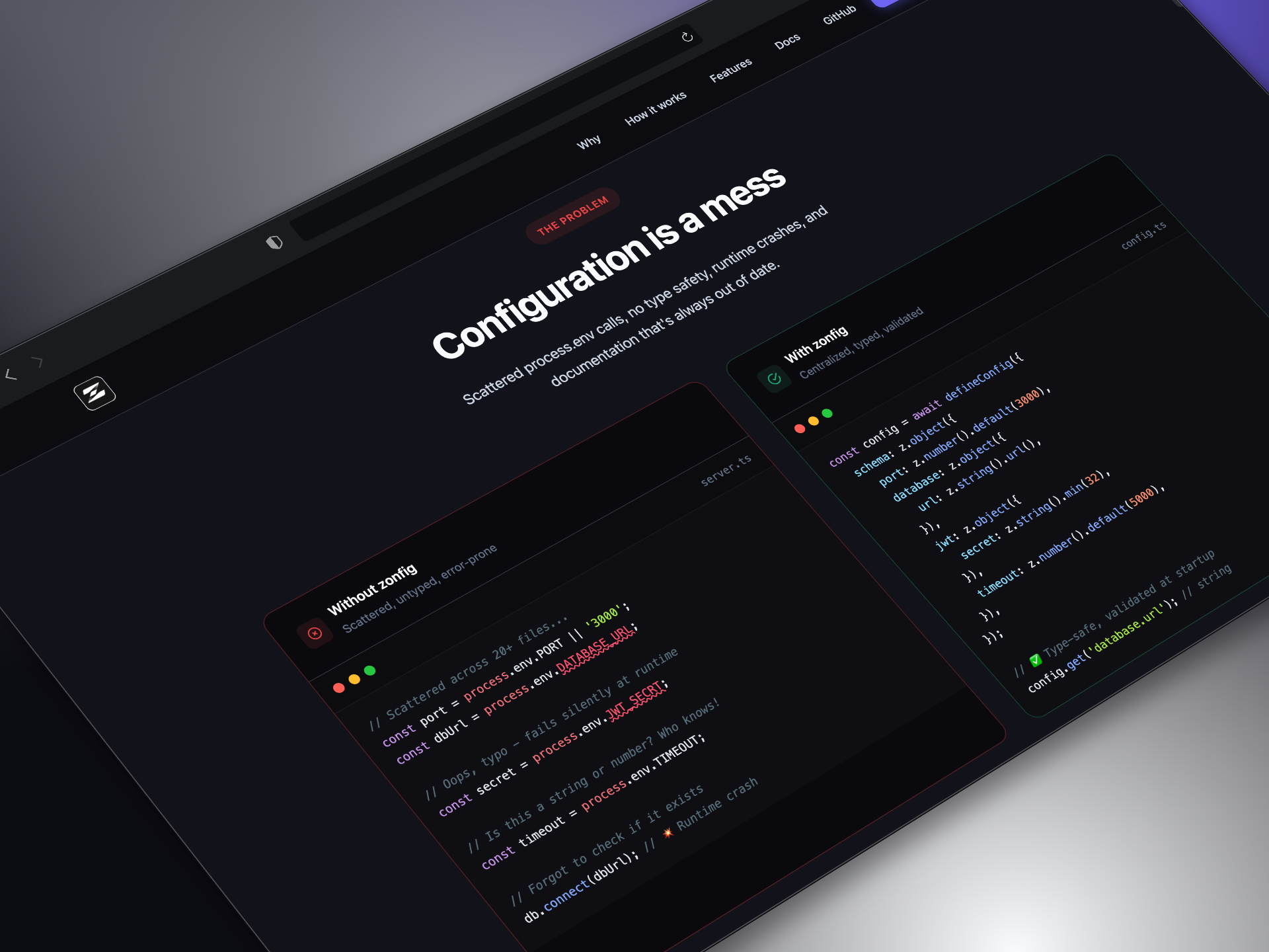 Zonfig - Screenshot 2 showing product features and functionality