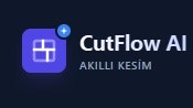 CutFlow AI - Product Hunt launch logo and brand identity