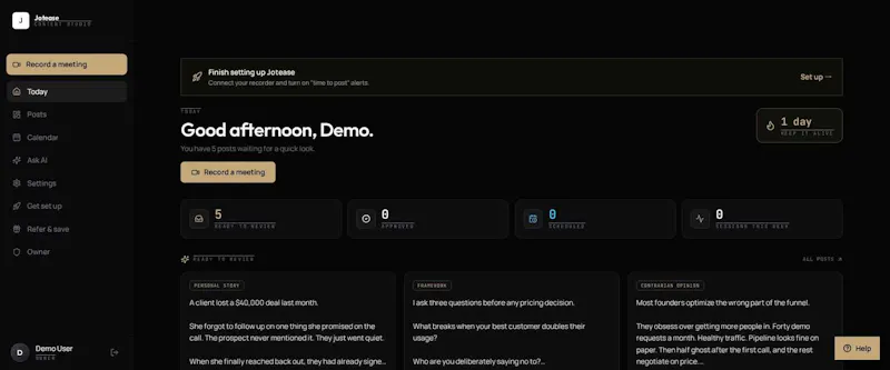 Jotease screenshot 2