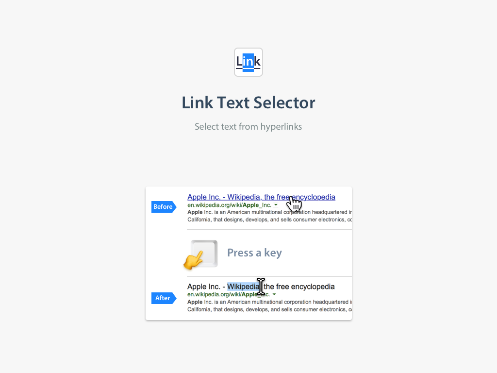 Link Text Selector for Safari gallery image