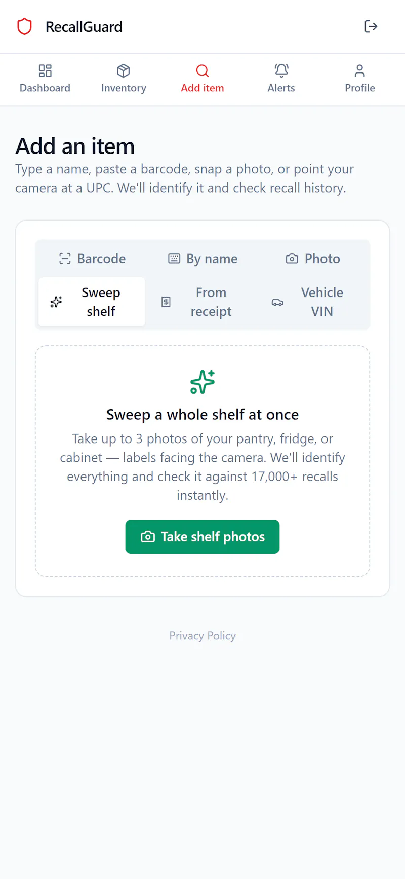 RecallGuard screenshot 4