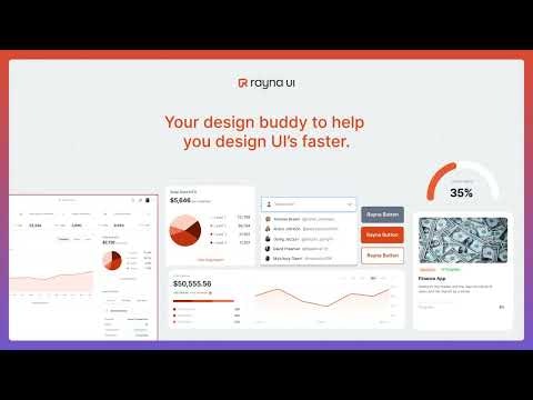 startuptile Rayna UI-500+ component library system & UI kit for modern UI design