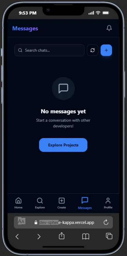 DevSphere screenshot