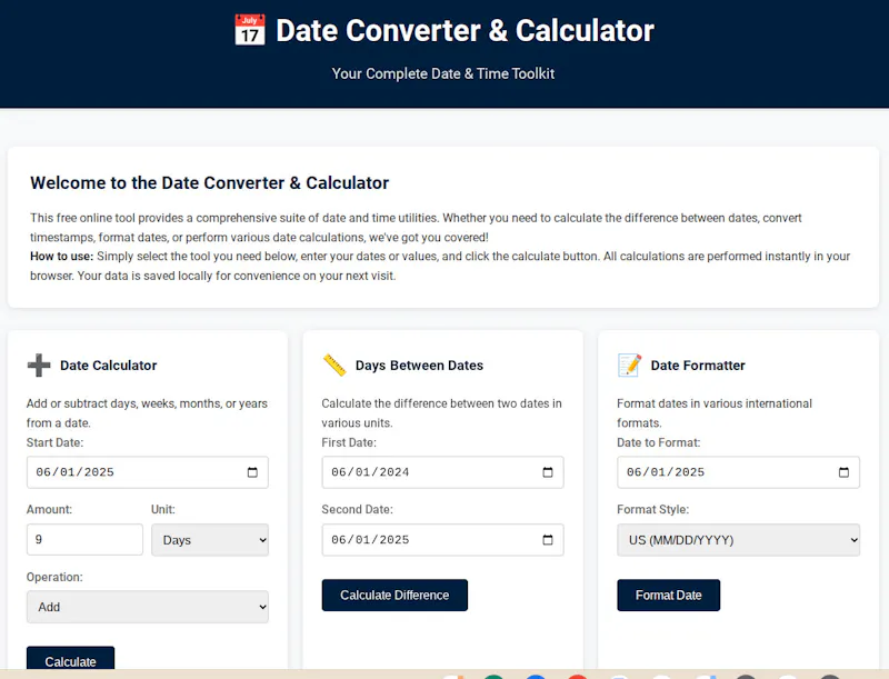 Date Calculator Pro screenshot 1