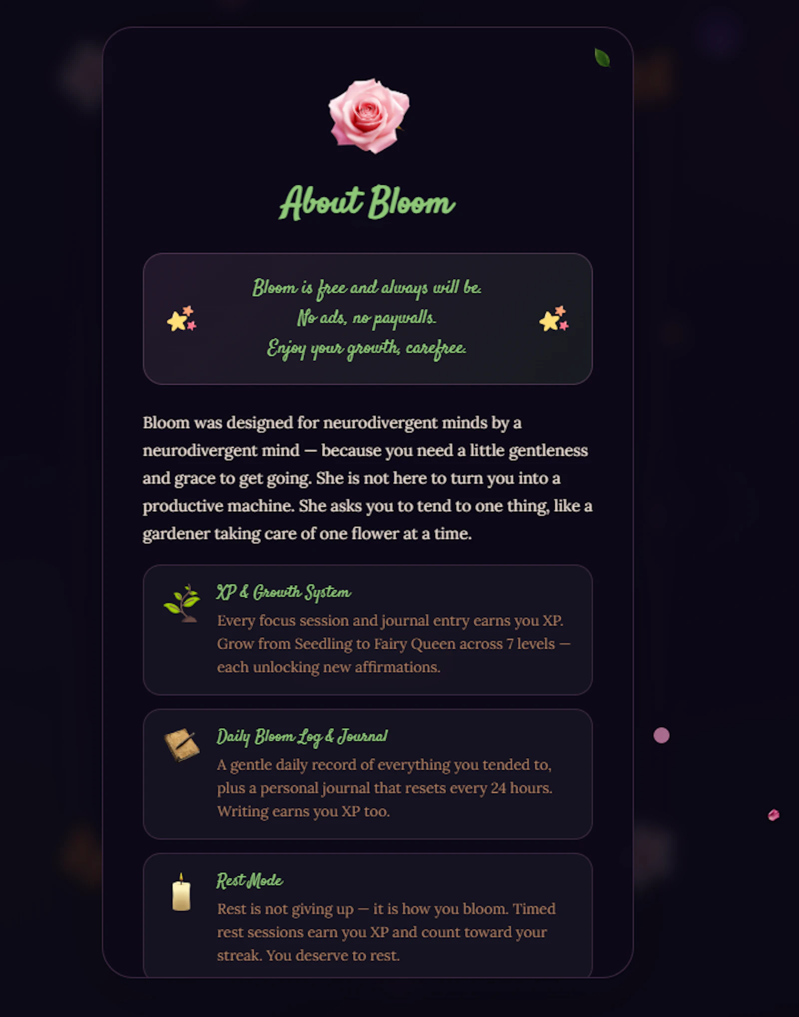BLOOM screenshot 3