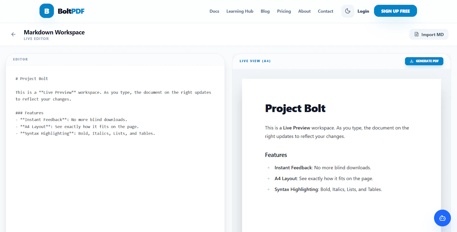 BoltPDF screenshot 1