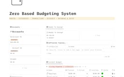 Zero based budgeting system w/ Notion  media 2