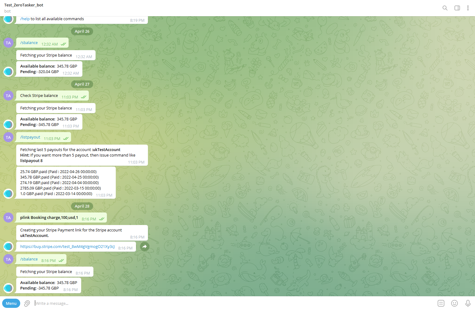 Stripe/Telegram/Excel Integration gallery image