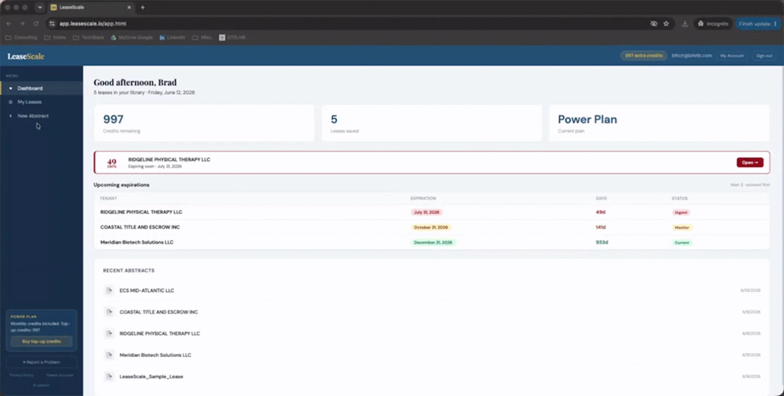 LeaseScale screenshot 1 (video preview)