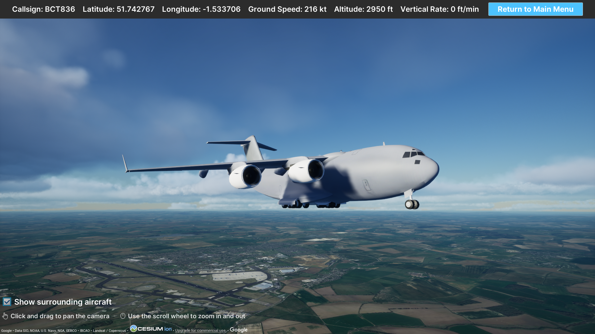 FlightTracker3d - Отслеживать местоположение любого самолета в реальном времени, все в 3D медиа 6