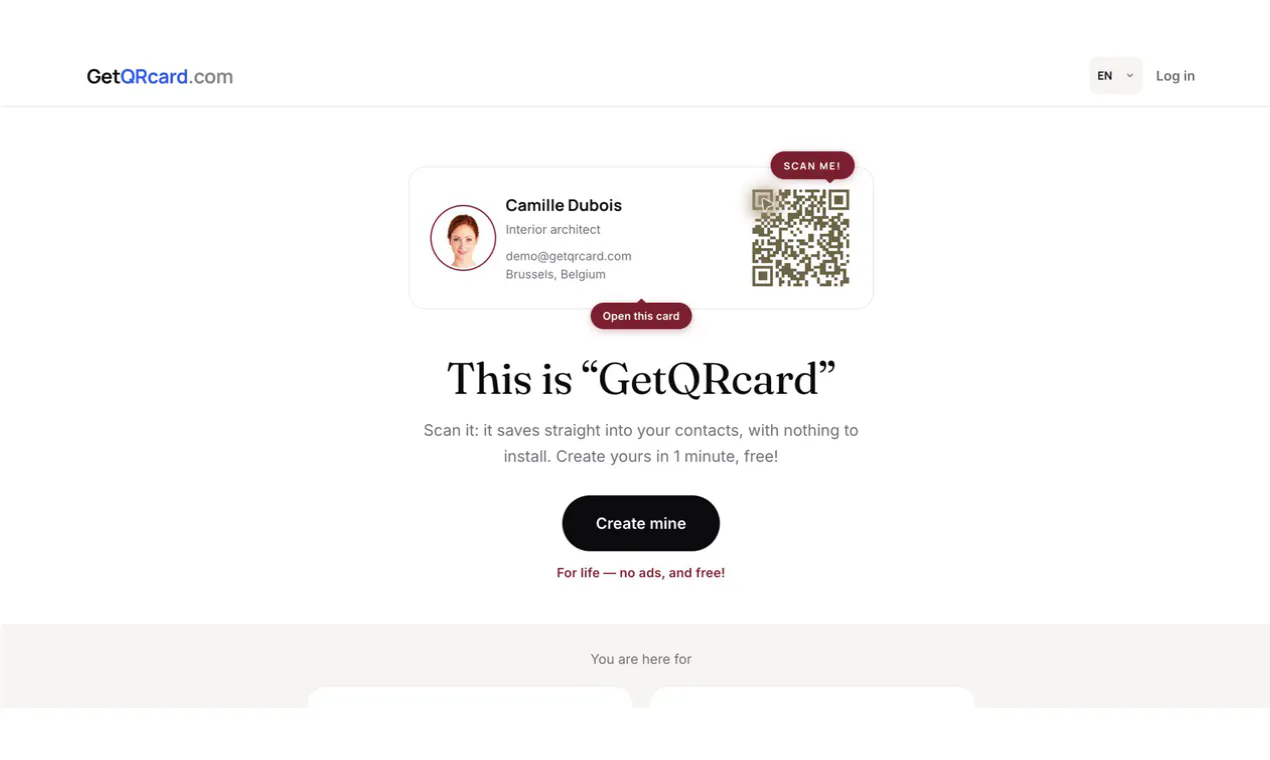 GetQRcard gallery image